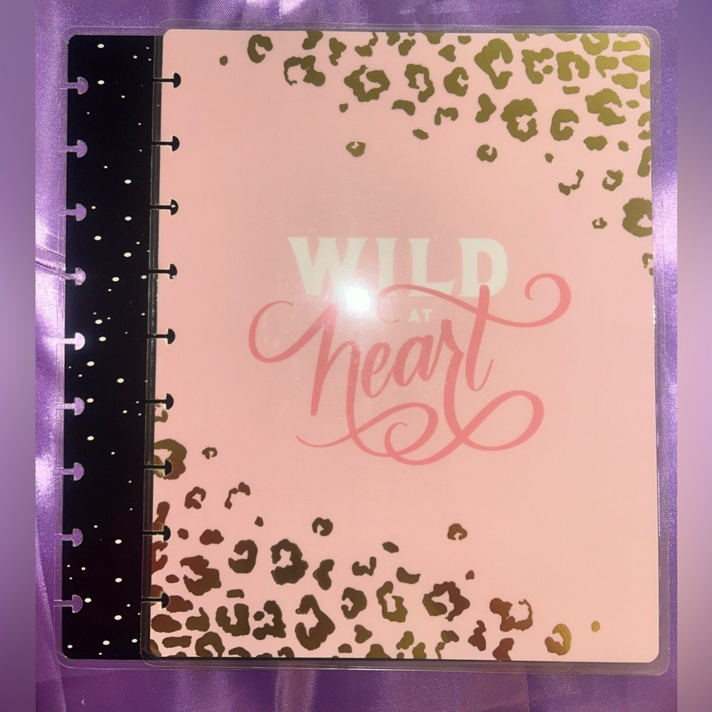 Pink Leopard Print Notebook
